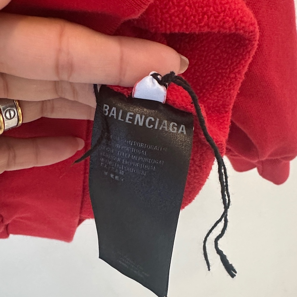 Balenciaga Vibrant Red Hoodie - Picture 3 of 4